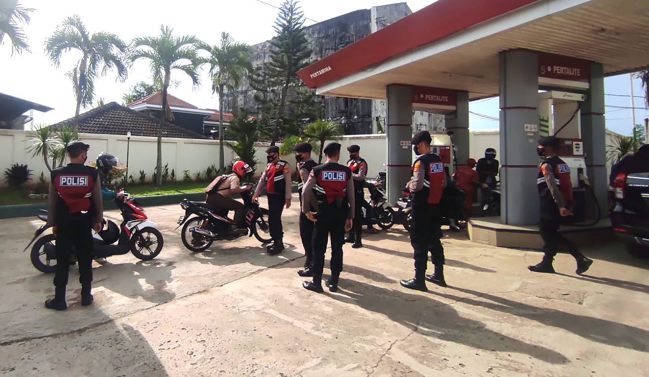 Awasi Penyalahgunaan BBM, Polres Pringsewu Jaga Delapan SPBU