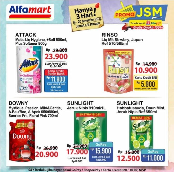 Hadir Kembali Promo JSM Alfamart Hingga 20 November 2022