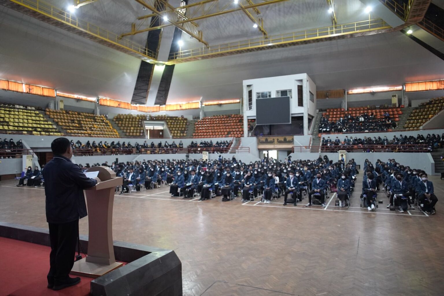 Ratusan Mahasiswa KIP Kuliah Unila Ikuti Pembinaan