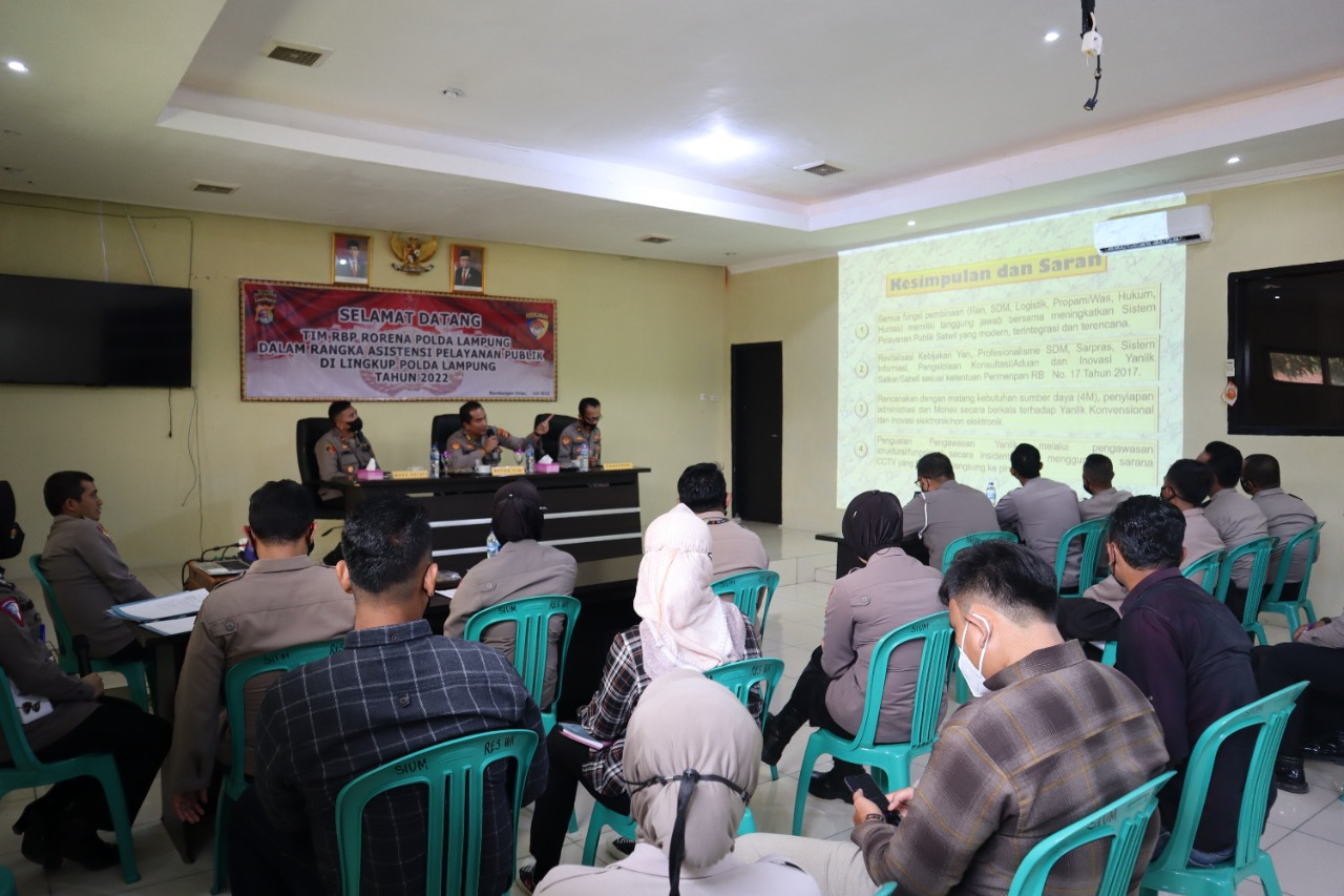 Polres Way Kanan Terima Kunjungan Tim Asistensi Pelayanan Publik RBP Biro Rena Polda Lampung, Ternyata....