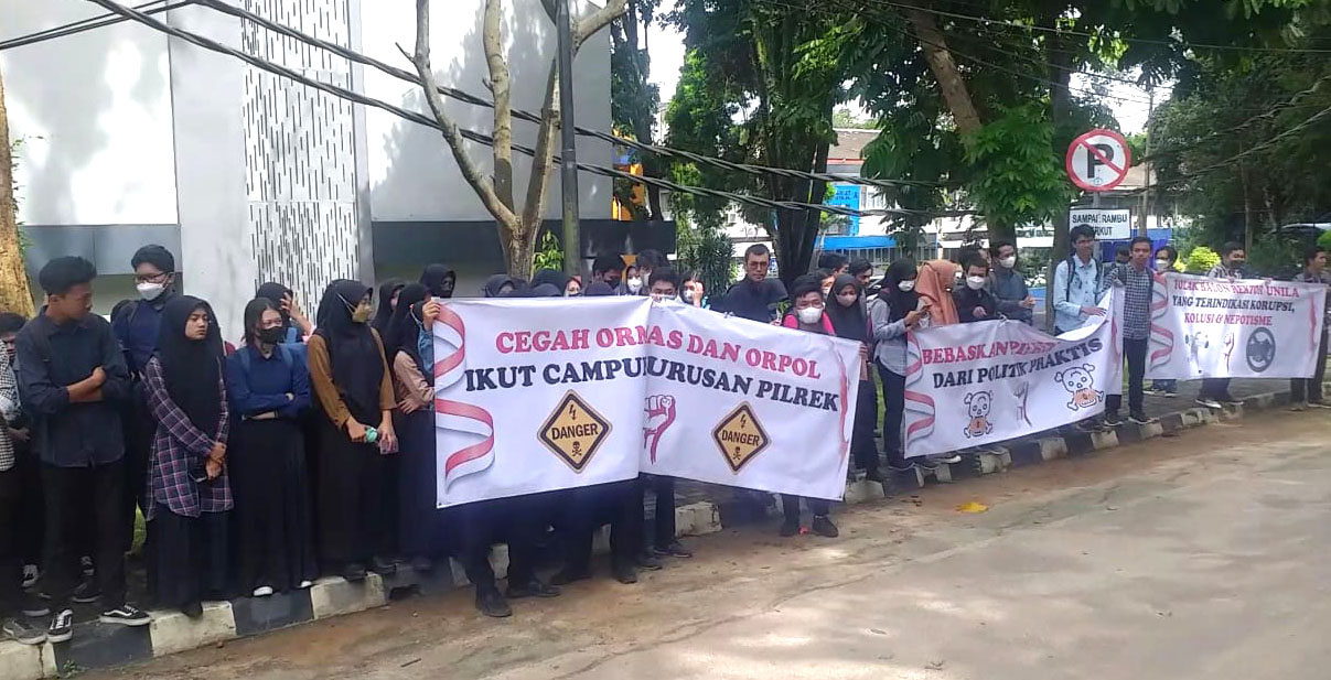 Mahasiswa Demo, Tuntut Ini untuk Calon Rektor Universitas Lampung