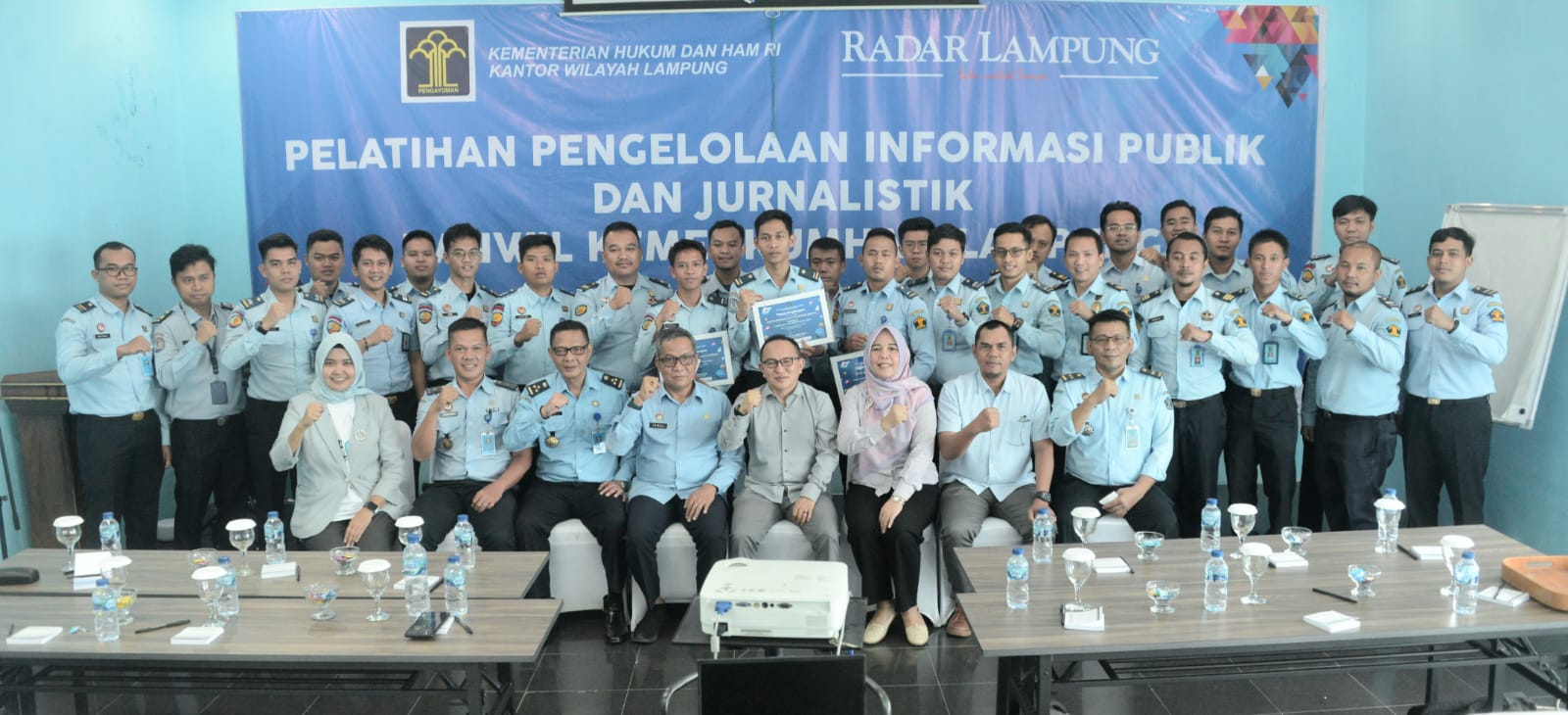 Perkuat Penulisan Berita, Kanwil Kemenkumham Lampung Gelar Pelatihan Jurnalitik di Radar Lampung