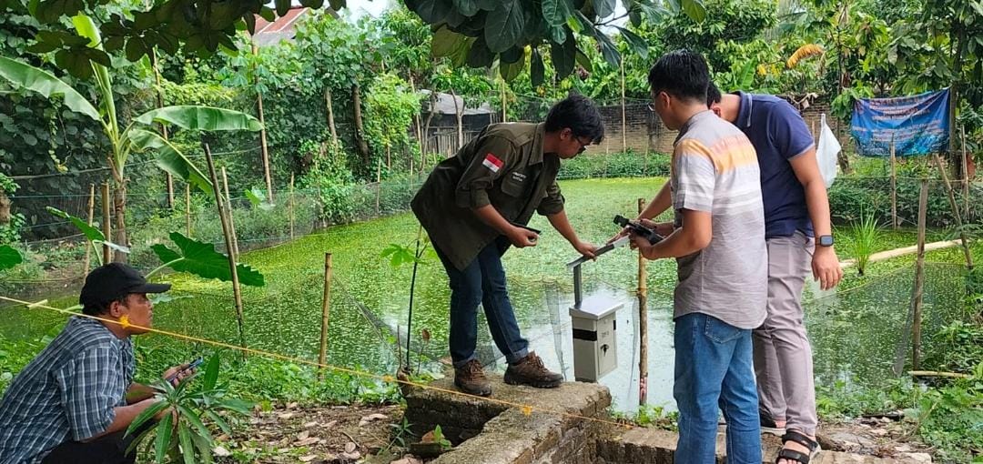 Tim Dosen ITERA Lakukan Pengujian Alat IoT Bioflok terhadap Budidaya ikan Nila di Kabupaten Pringsewu