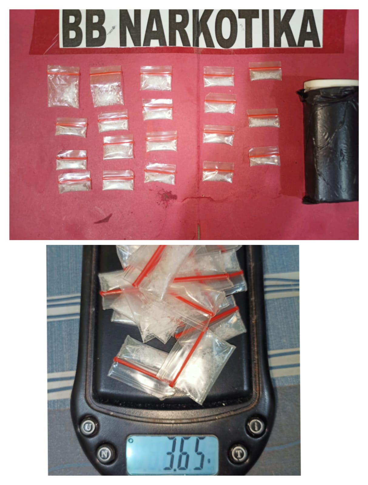 Edarkan Sabu di Gunung Pelindung Lampung Timur, JD Diamankan Polisi Berikut 3,65 Gram Barang Buktinya