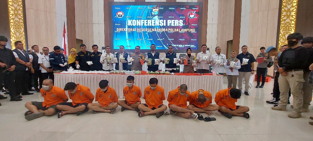 Tekan Peredaran Narkoba, Polda Lampung Terus Jaga Perbatasan dan Perlintasan di Pintu Sumatera