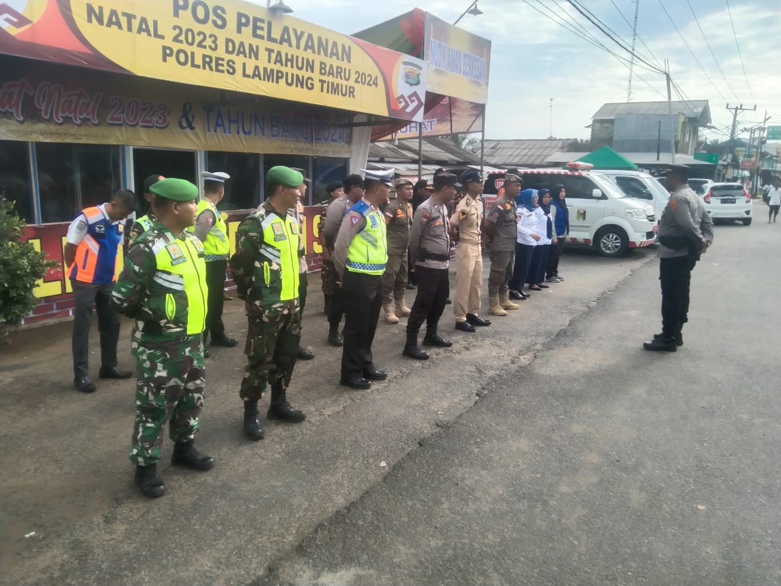 Kodim 0429 Bersinergi dengan Polres Lamtim Amankan Perayaan Nataru
