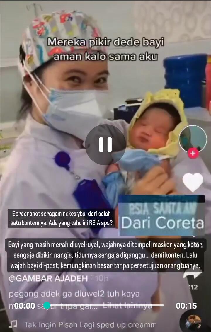 Viral Video Cubit Pipi Bayi, Nakes Ini Dikecam Warganet