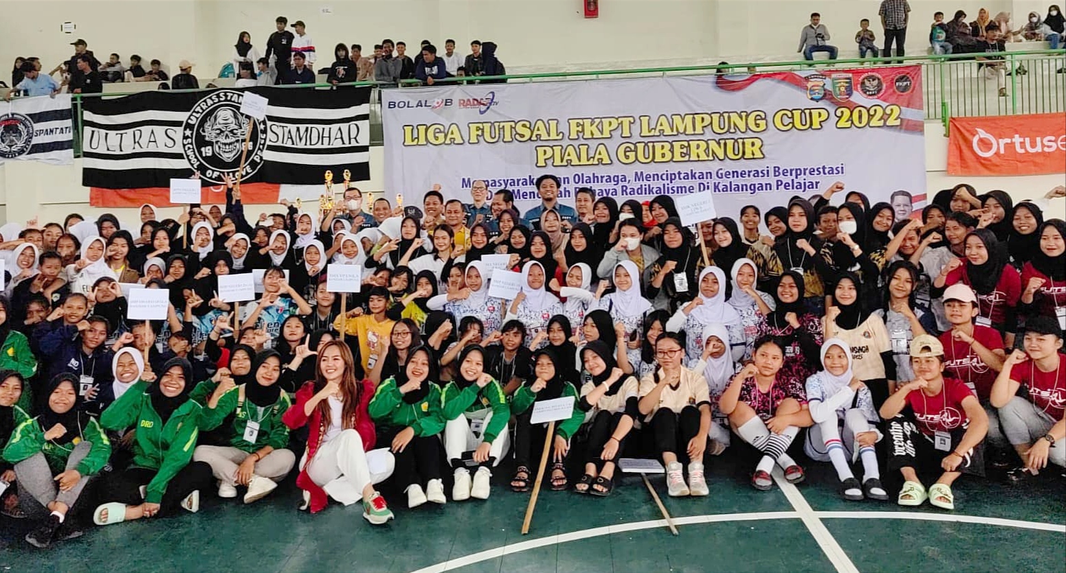 Ini SMP-SMA yang Lolos Delapan Besar Liga Futsal FKPT Lampung Cup 2022