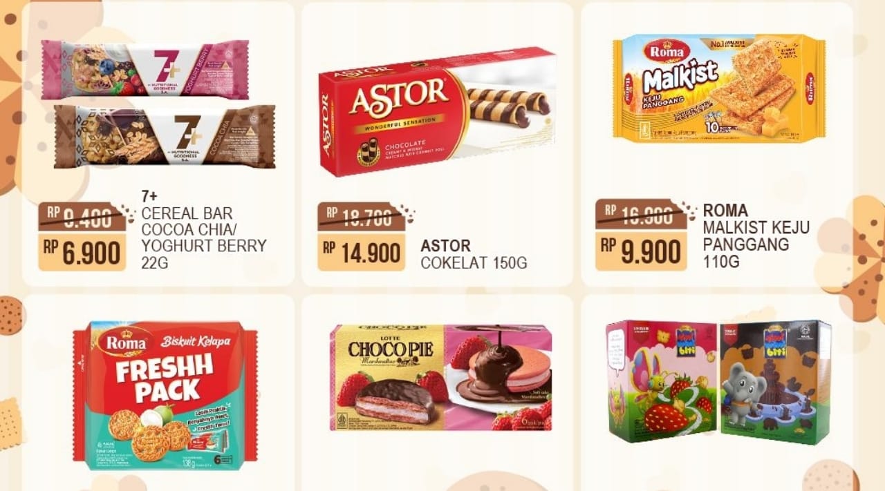 Belanja Murah Produk Biskuit Dalam Promo Alfamart Spesial Akhir Pekan, Cek Katalognya