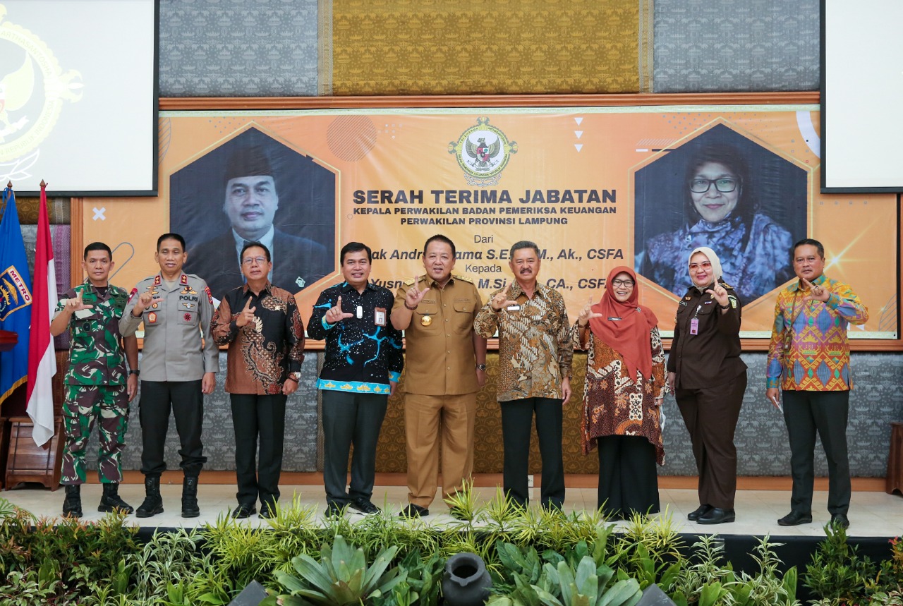 Hadiri Sertijab Kepala BPK Provinsi Lampung, Ini Harapan Gubernur Arinal