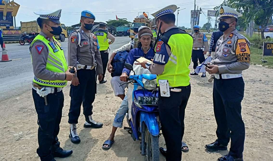 Ratusan Pengendara Terjaring Operasi Zebra Krakatau di Pringsewu
