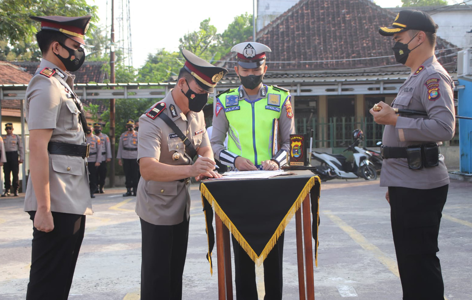 Spesial, Dua Pama Polres Pringsewu, Tempati Posisi Baru di Hari Bhayangkara