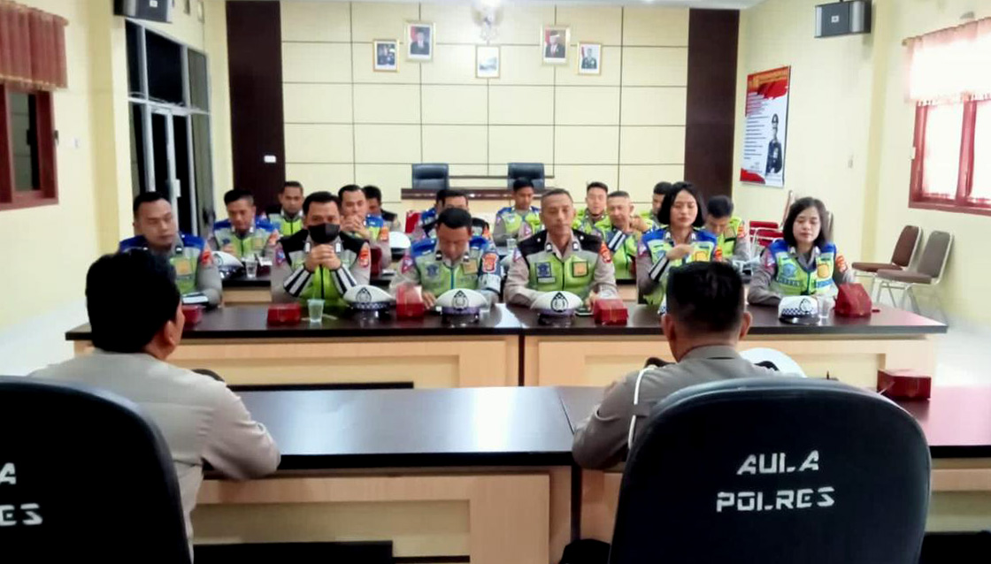 Satlantas Polres Tanggamus Tarik Seluruh Blangko Tilang