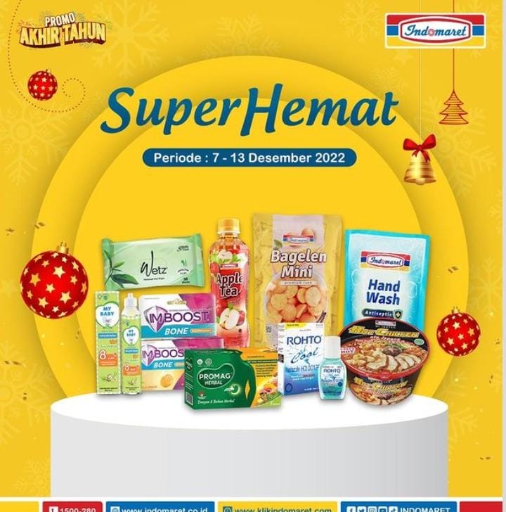 Promo Indomaret Super Hemat Hingga 13 Desember 2022, Ada Promo Beli 3 Lebih Hemat