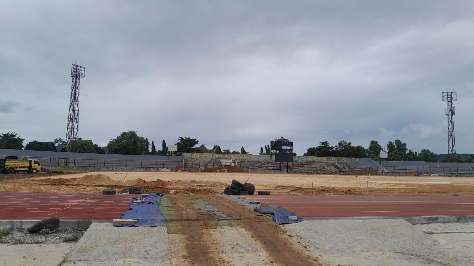 Siap Jadi Kandang Bhayangkara FC, Stadion Sumpah Pemuda Direnovasi, Ini Penampakannya