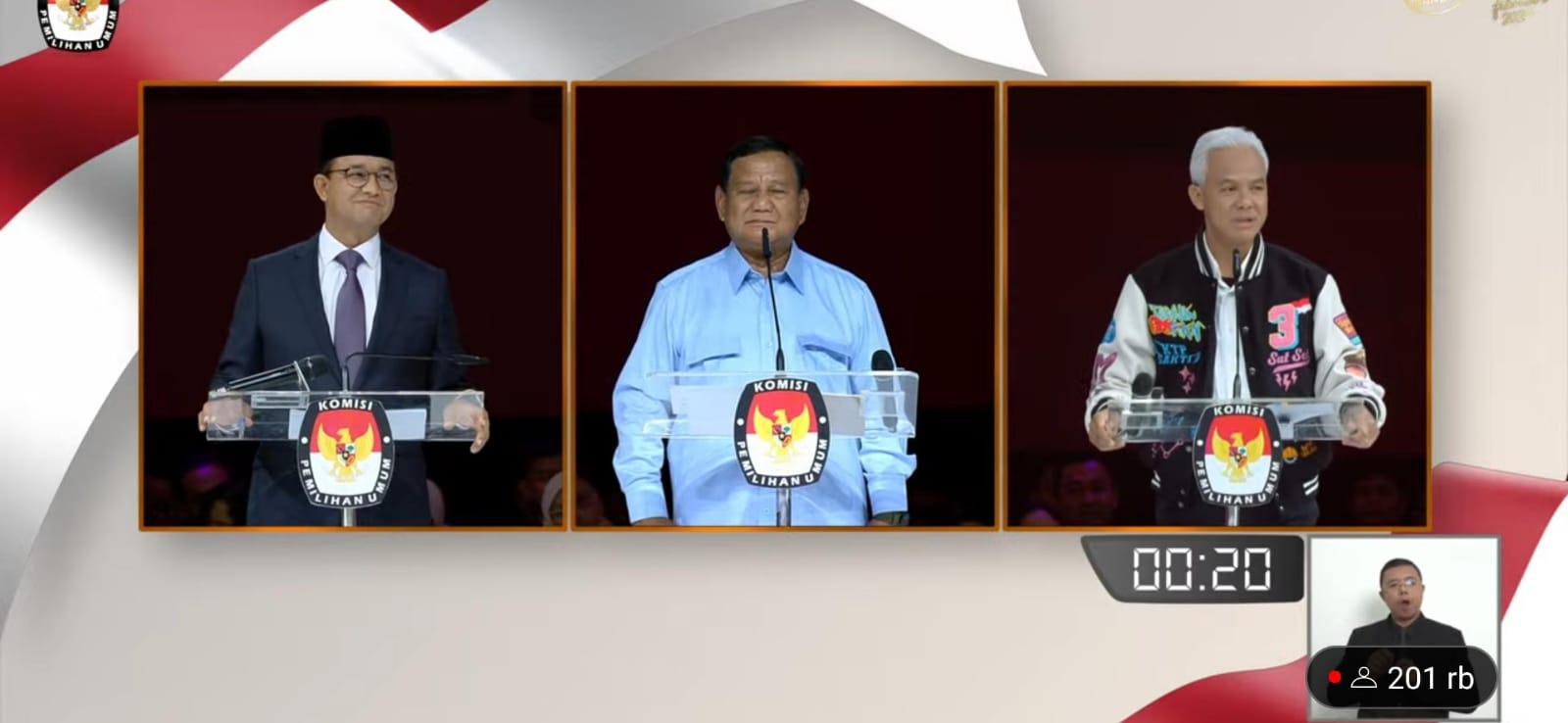 Prabowo Singgung Makanan Bergizi, Ganjar Bahas Nakes, Anies Soroti Ketimpangan