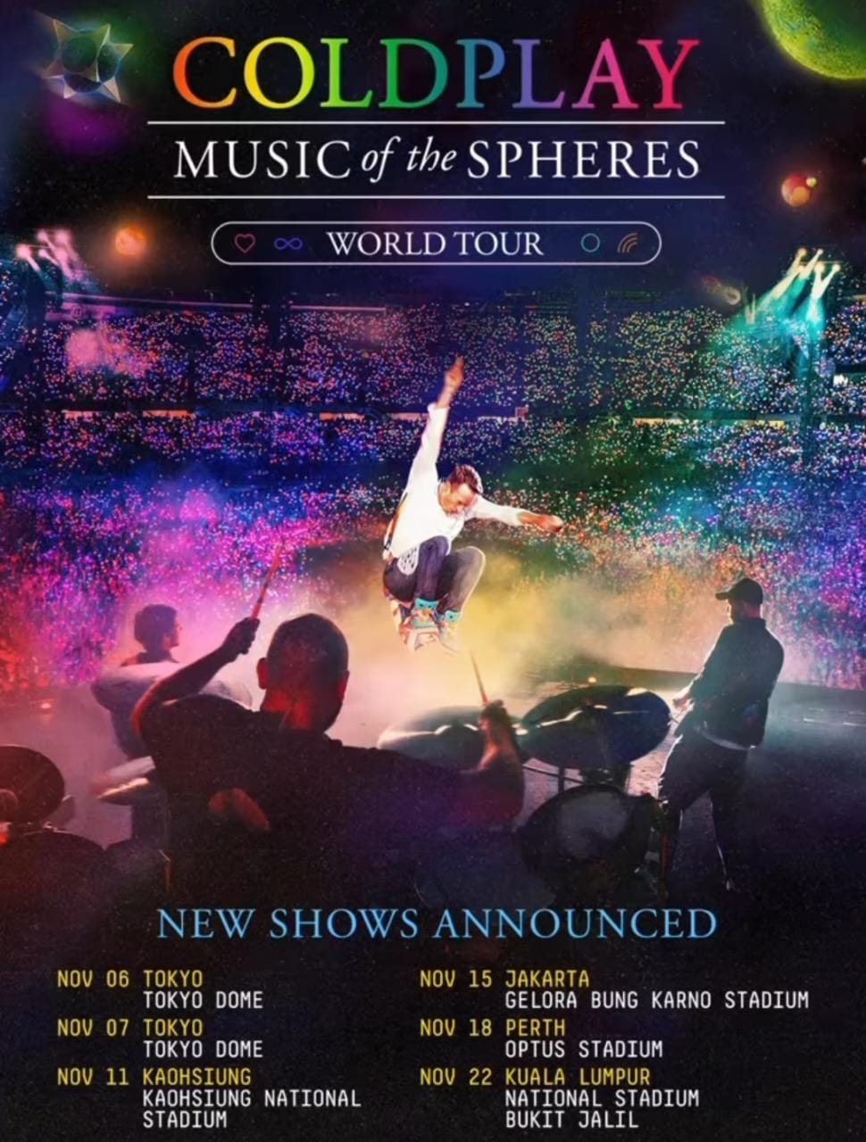 Coldplay akan Gelar Konser 15 November 2023, Siapkan Uang Anda untuk Membeli Tiketnya