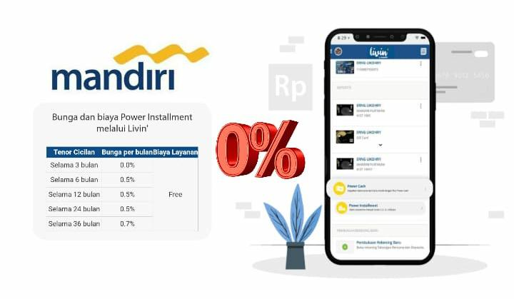 Bebas Biaya Admin dan Bunga 0 Persen, Simak Cara Ajukan Power Installment di Aplikasi Livin by Mandiri