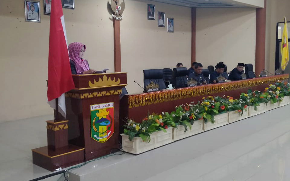 DPRD Tanggamus Gelar Rapat Paripurna Penyampaian LKPJ Bupati Tahun 2022