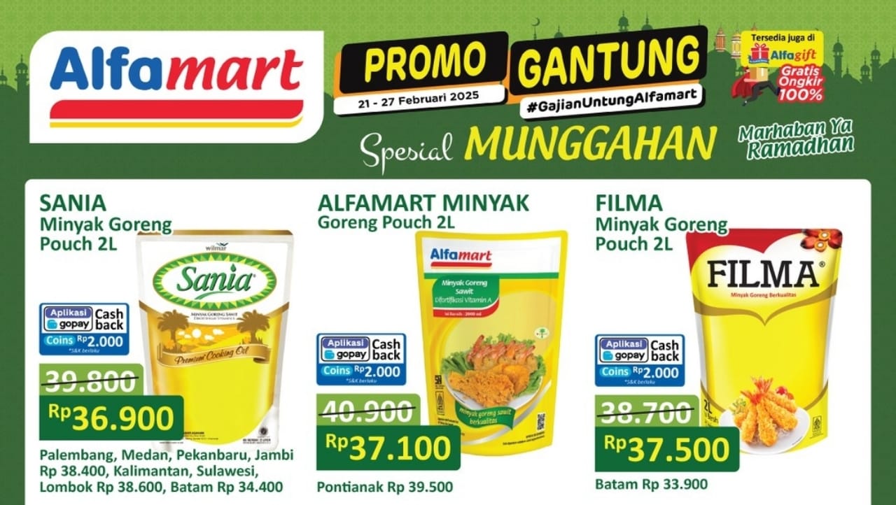 Promo Minyak Goreng Murah di Alfamart, Cek Katalog dan Harga