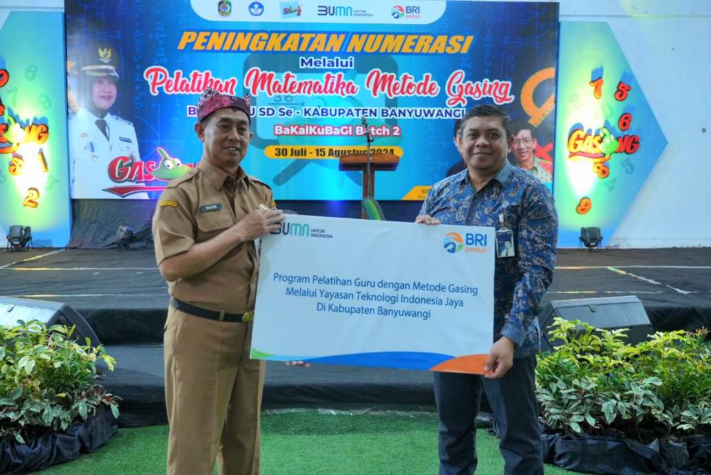 BRI Ajak Guru se-Kabupaten Banyuwangi Ikuti Pelatihan Numerisasai Metode Gasing