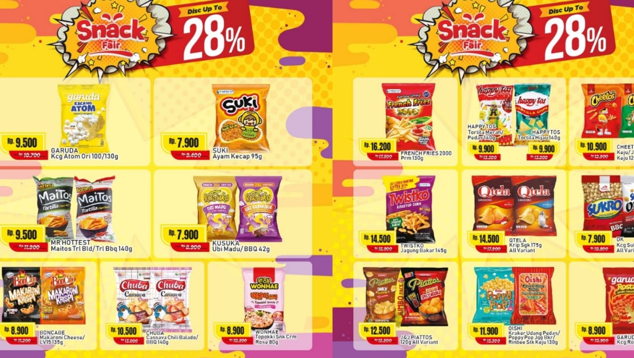 Snack Fair! Promo Camilan Hemat Alfamart Dengan Diskon Hingga 28 Persen, Ini Daftar Produknya