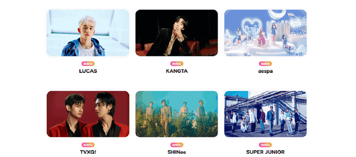 Lysn Bubble Aplikasi Layaknya Chat Pribadi bersama Idol Kpop Asal SM Entertainment