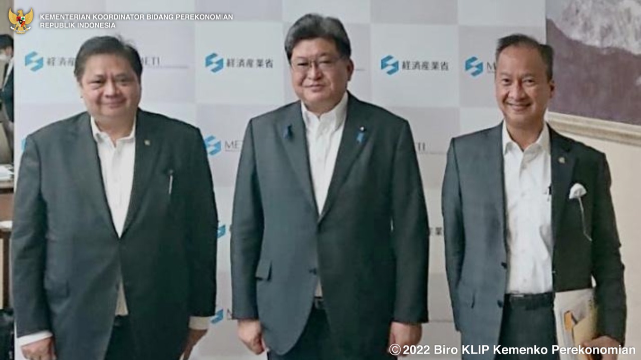 Dalam Pertemuan dengan METI Jepang, Menko Airlangga Dorong Kepentingan Indonesia