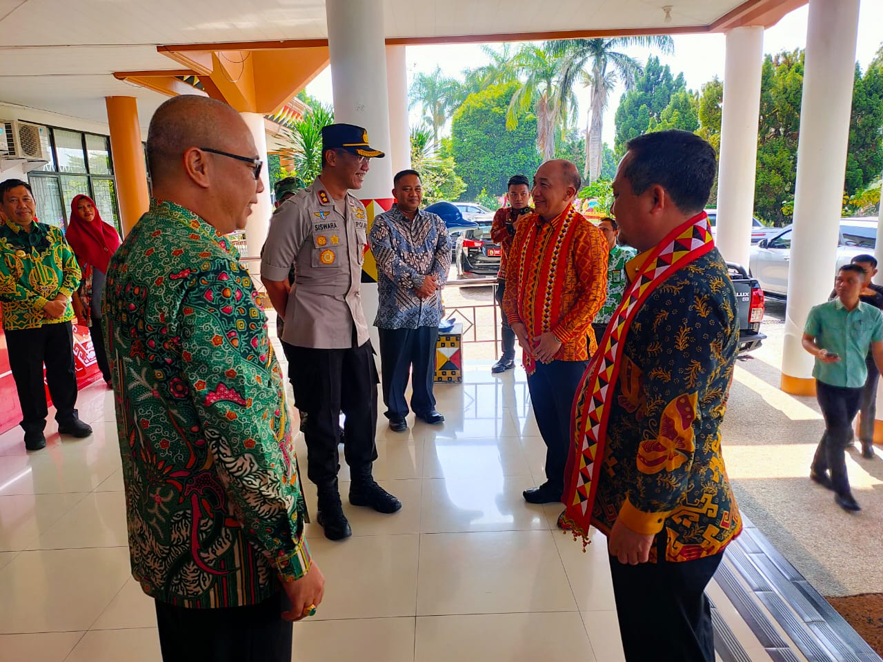 Sekkab dan Jajaran Bersama Forkopimda Sambut Kedatangan Pj Bupati Tanggamus