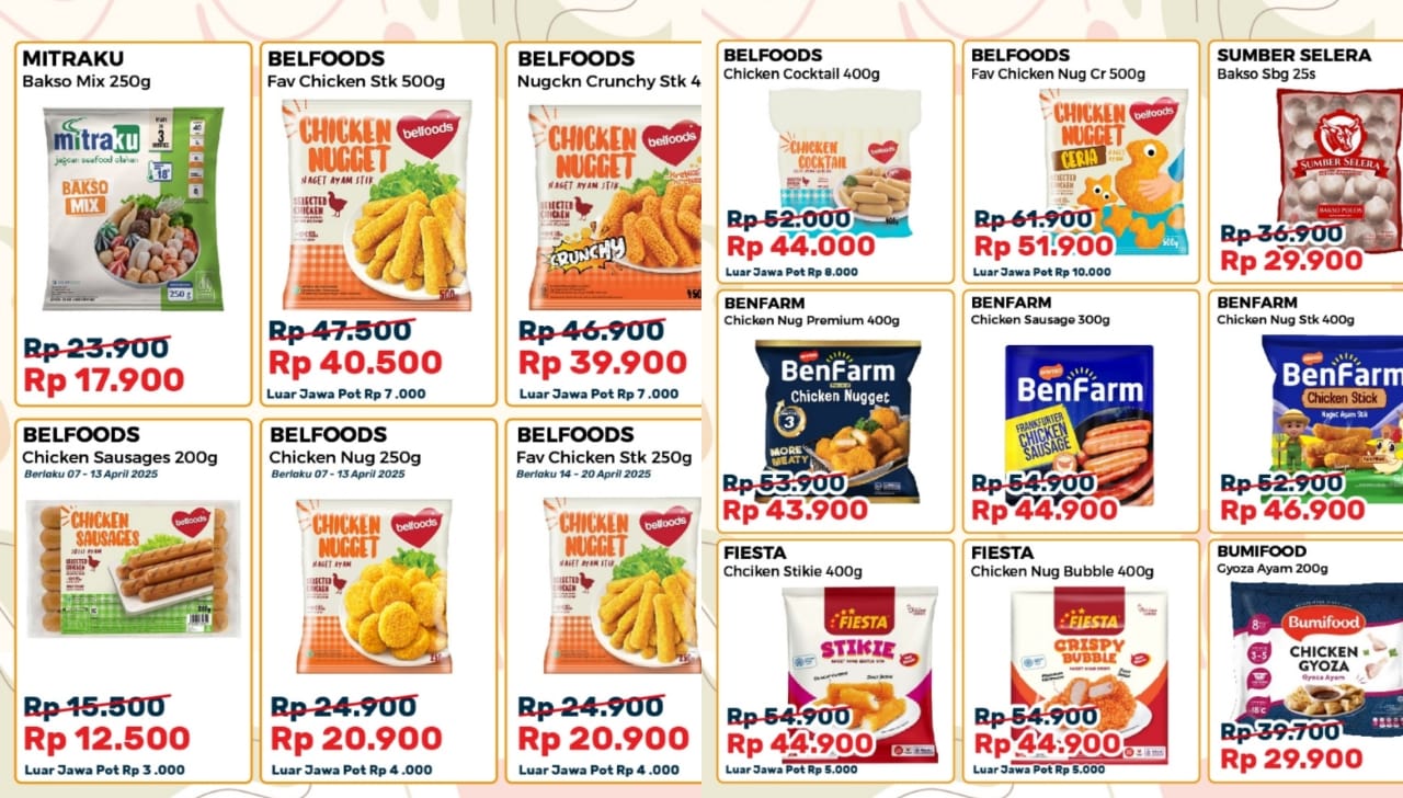 Kembali Hadir Frozen Food Fair Dalam Promo Alfamart Spesial Weekend, Cek Produk Termurah!