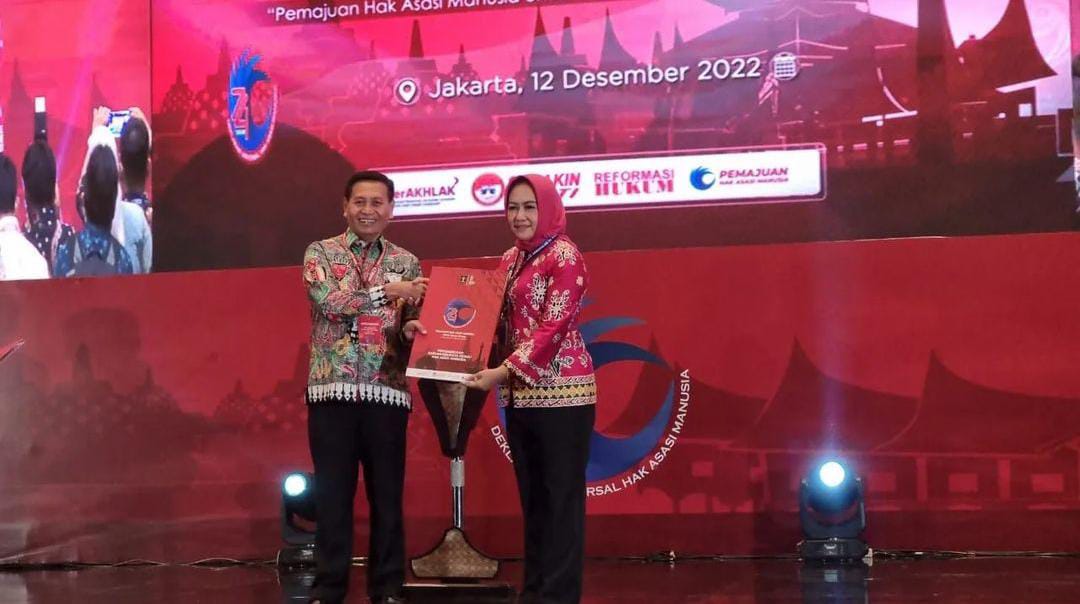 Dapat Nilai Sempurna, Winarti Antar Tulang Bawang Raih Penghargaan Kabupaten Peduli HAM