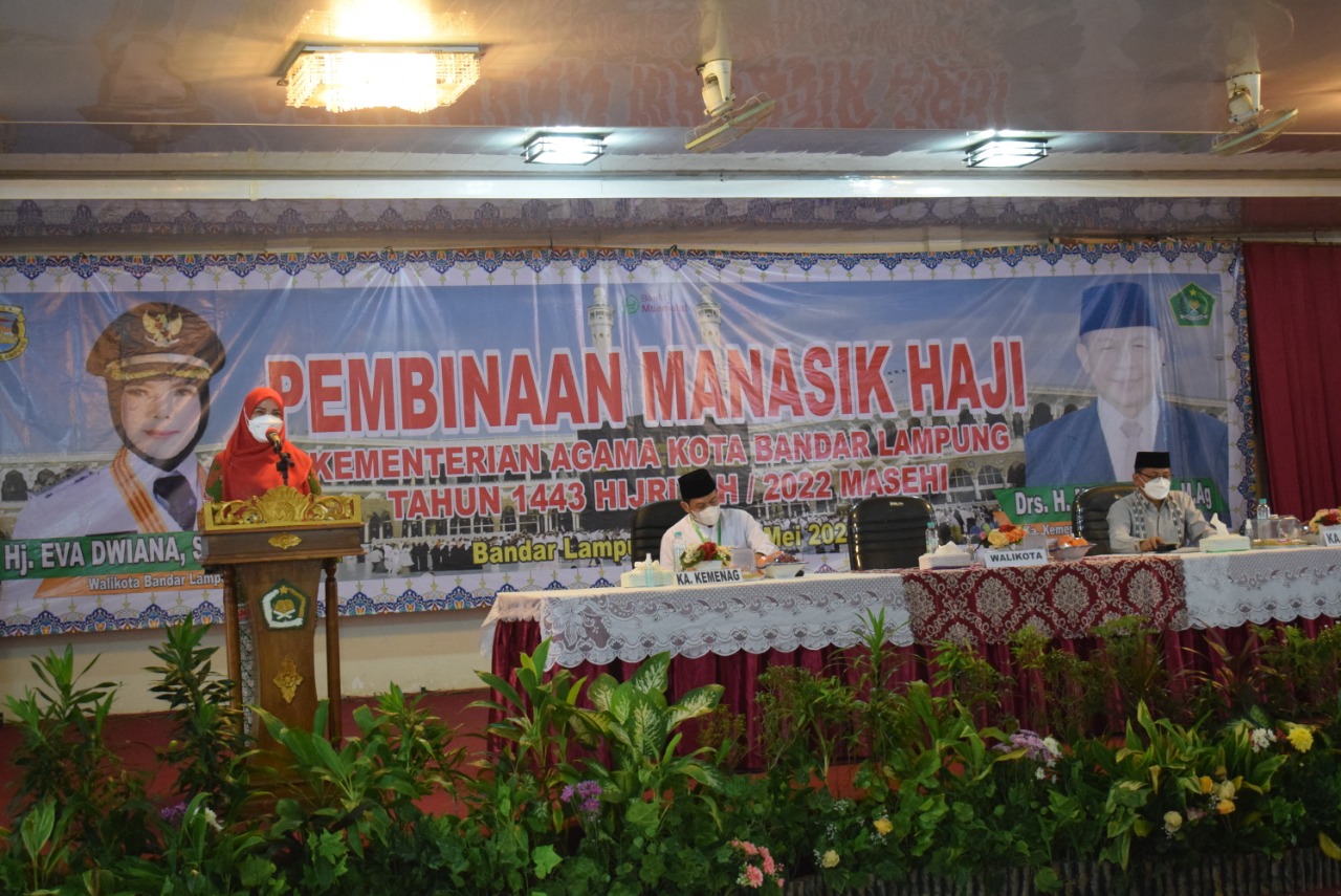Bunda Eva Doakan CJH Bandarlampung Pulang Dari Tanah Suci Jadi Haji Mabrur