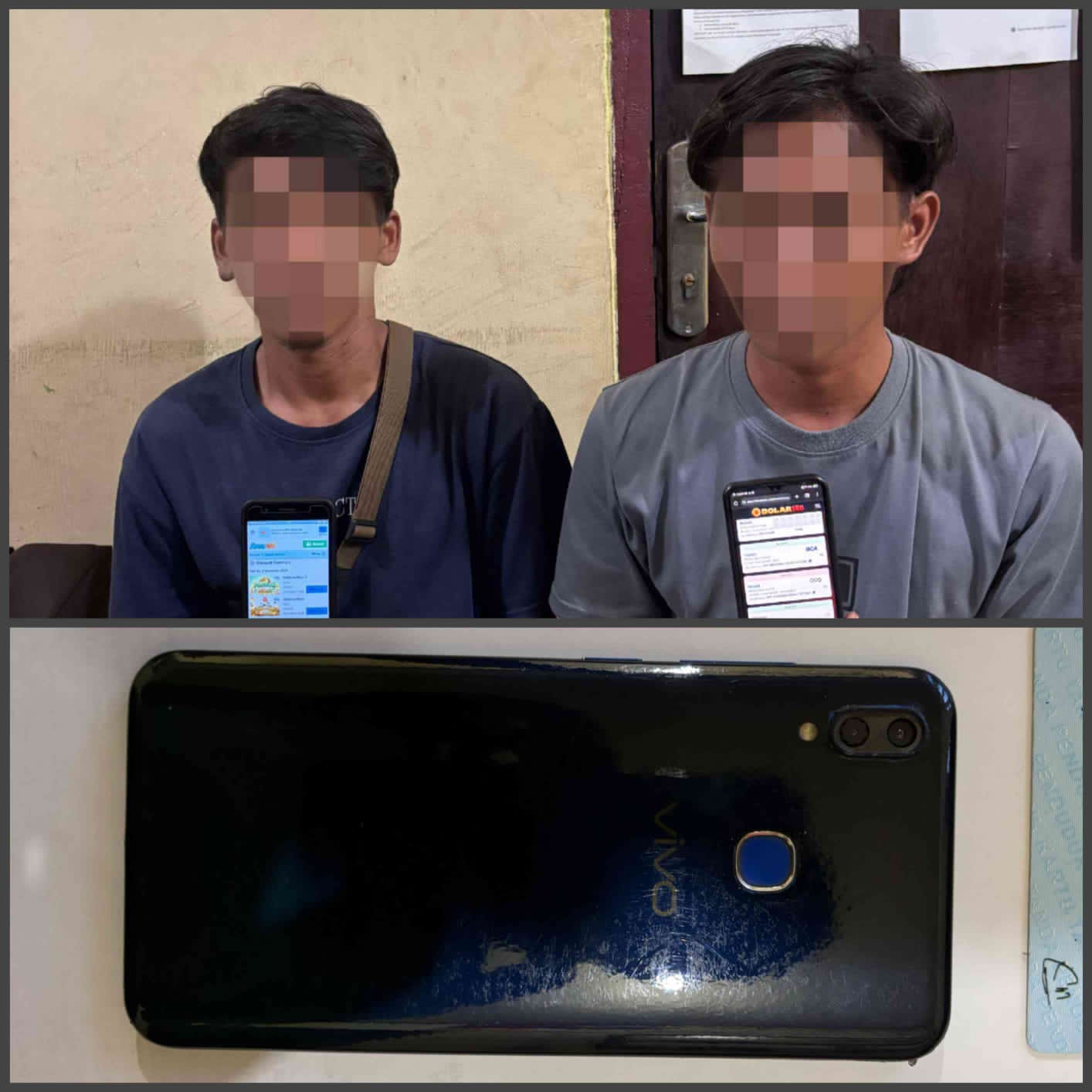Polisi Amankan Warga Lampung Tengah Diduga Judi Online