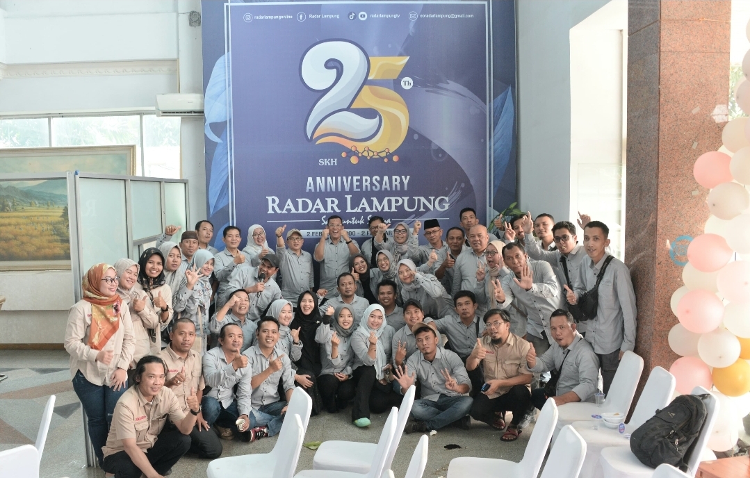 HUT Ke-25, Radar Lampung Terus Melangkah Jadi Bagian Dari Kemajuan Negeri