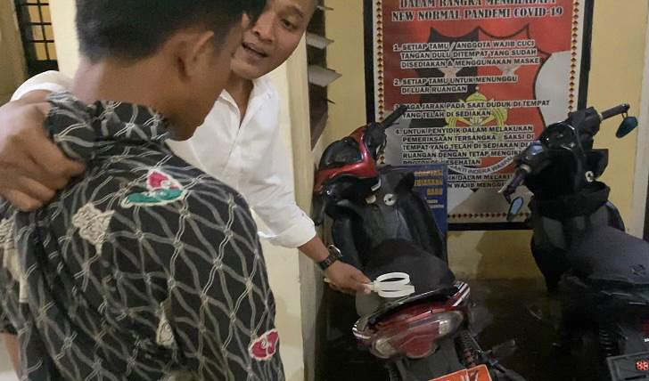 Motor Curian Kehabisan Bensin, Tersangka Curanmor di Arena Kuda Kepang Diciduk Tekab 308 Polres Tanggamus