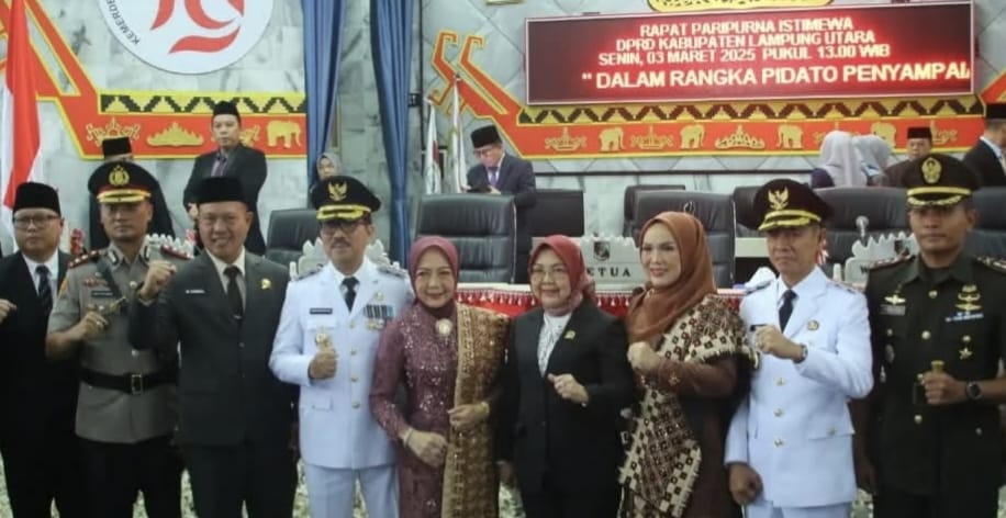 Perdana Bupati Lampura Bersama DPRD Gelar Paripurna 1, 2 dan 3