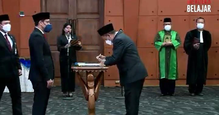 Ini Pesan Dari Mendikbudristek untuk Tiga Pejabat Unila yang Baru Dilantik