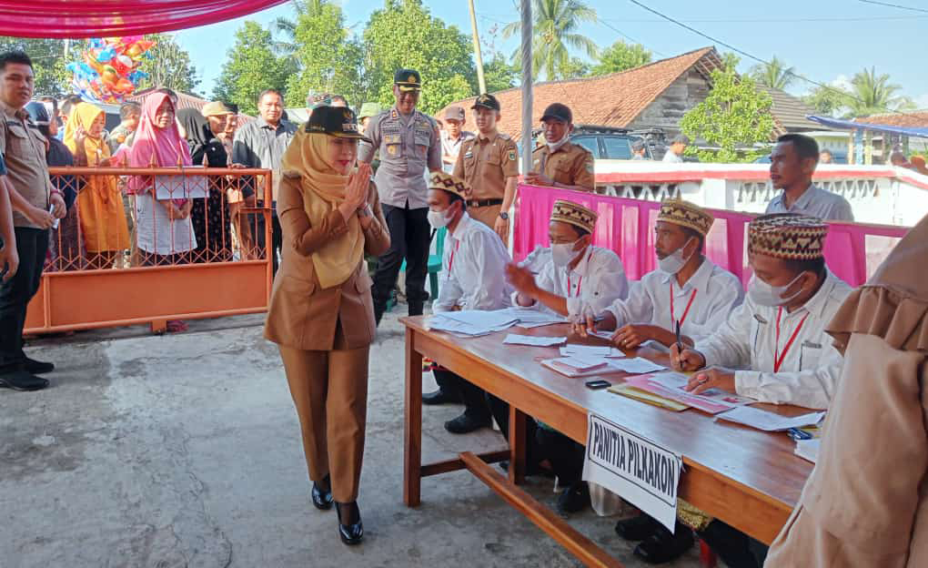 Bupati Tanggamus-Forkopimda Monitoring Pilkakon Serentak