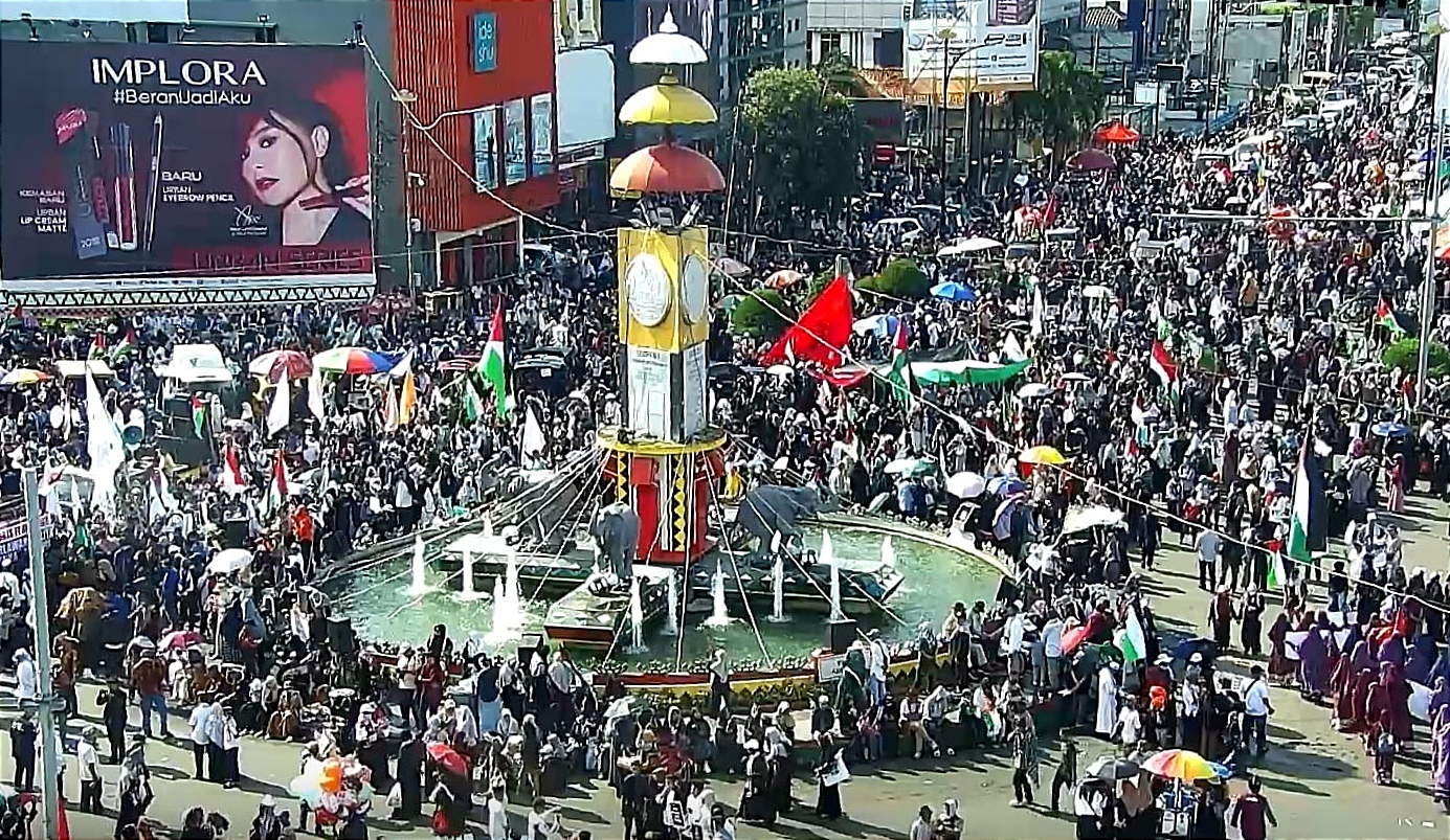 Ribuan Warga Lampung Ikut Aksi Bela Palestina Jilid III