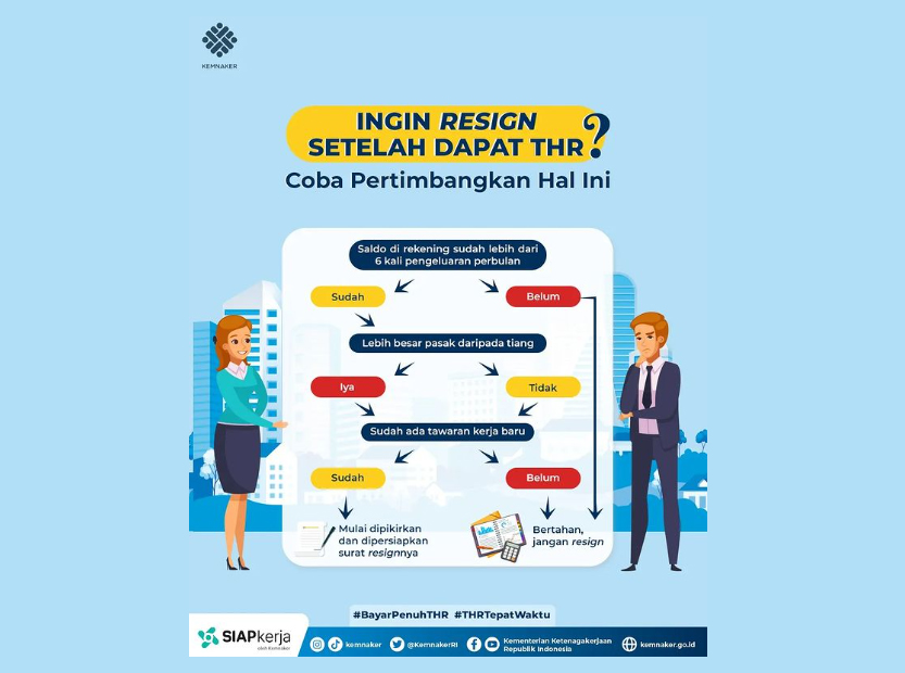 Dapat THR, Ajukan Resign? Tahan, Pertimbangkan Ini