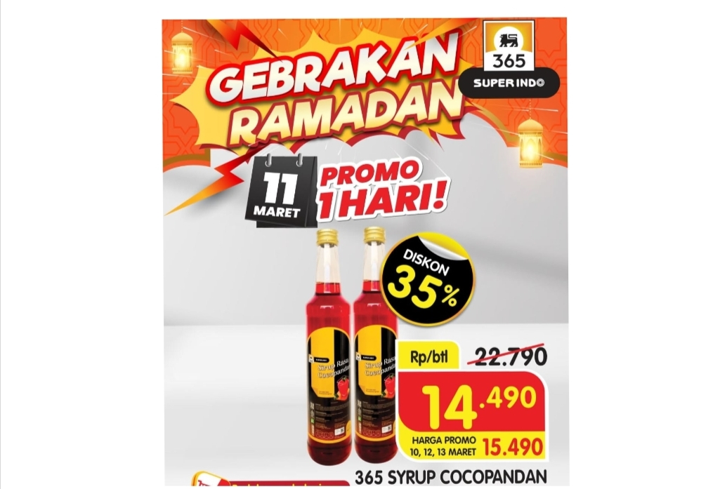 Gebrakan Ramadhan Promo Superindo 11 Maret 2025, Mulai Diskon 10 Persen