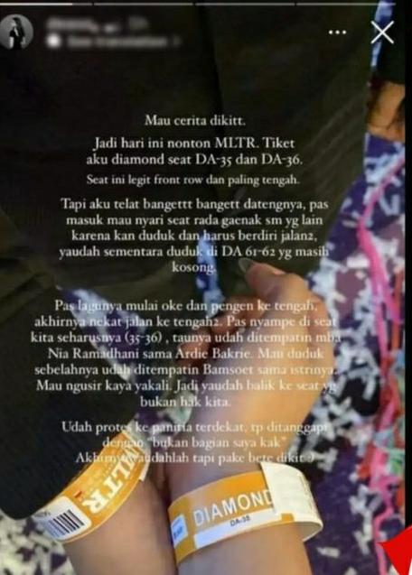 Nia Ramadhani Diduga Serobot Kursi Penonton Lain di Konser MLTR, Begini Kronologinya
