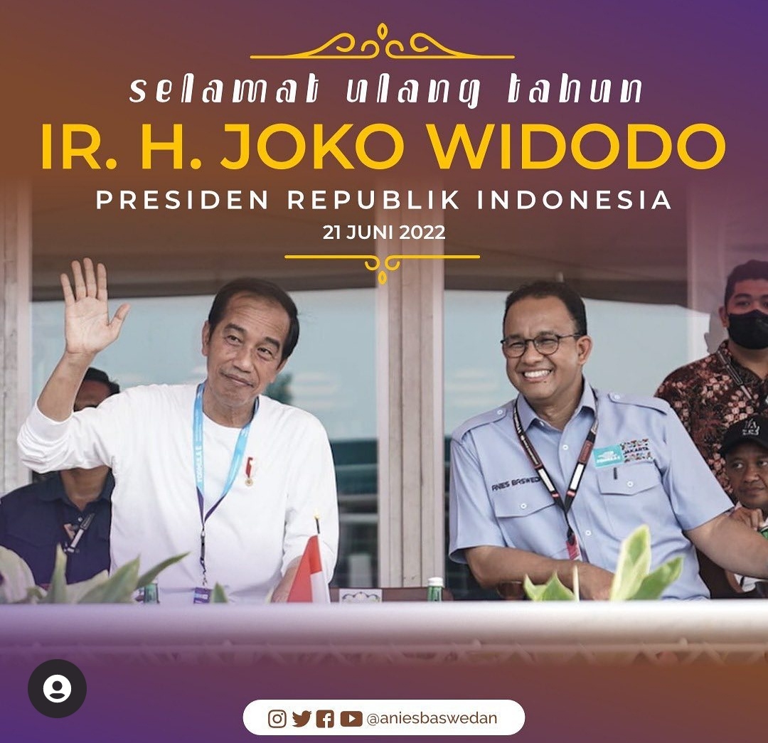 Ulang Tahun Jokowi, Ucapan Anies Baswedan Tarik Perhatian