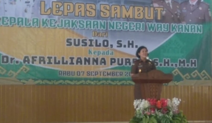 Afrilia Purba Jabat Kajari Way Kanan: Semoga Kerja Sama Terus Terjalin dengan Baik