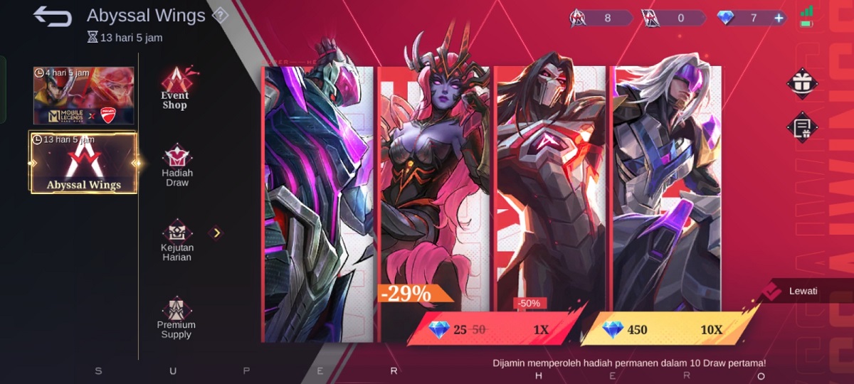 12 Event Mobile Legends Bulan November, Ada Aspirants, M5, Diamond Kuning, Recall Tas Tas, hingga Event 11.11