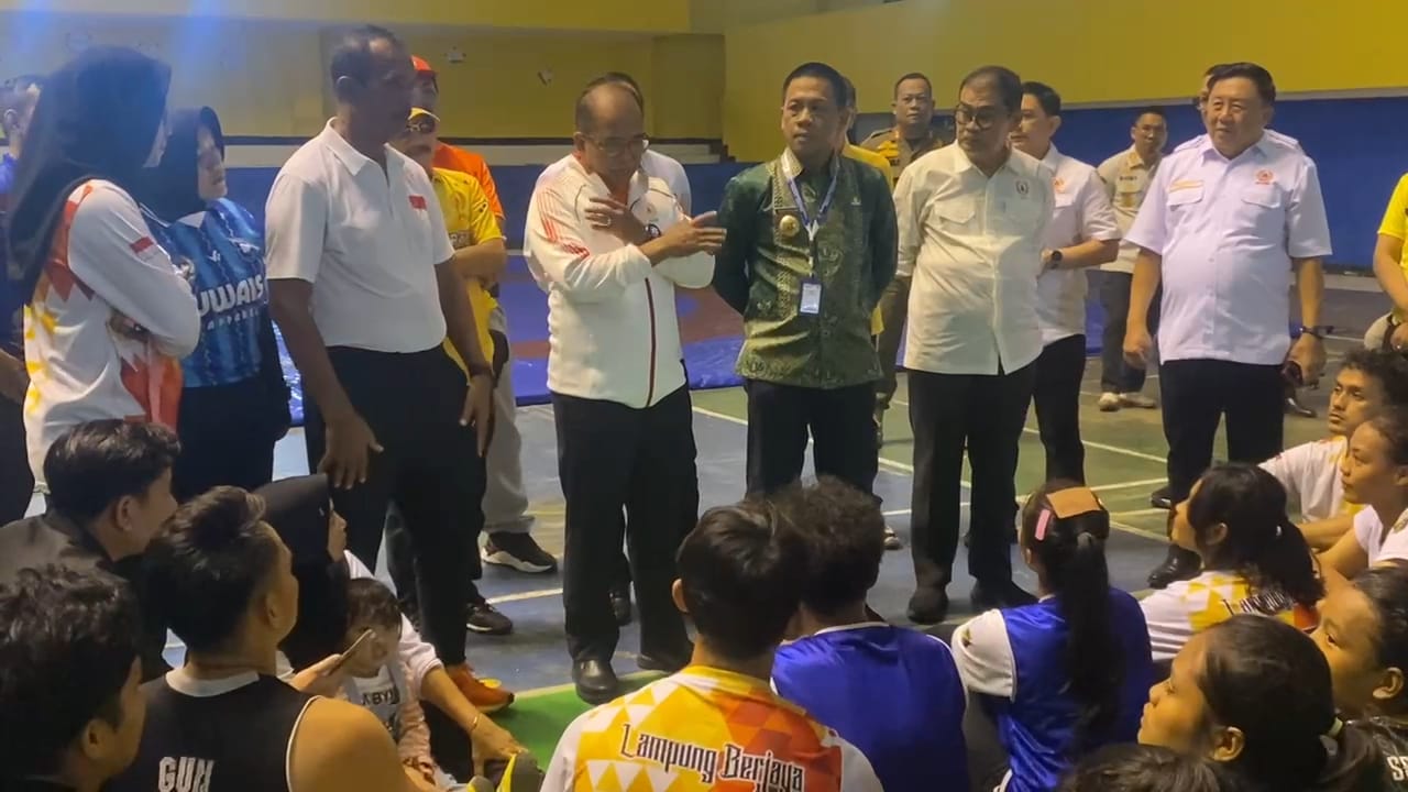 Pj. Gubernur Lampung Tinjau dan Monitoring Atlet di Pelatda
