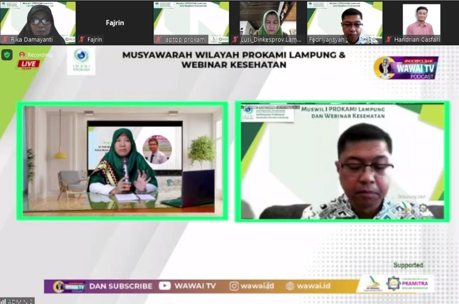 Menghadapi Hepatitis Akut Misterius, Prokami Lampung Sukses Gelar Muswil dan Webinar Kesehatan