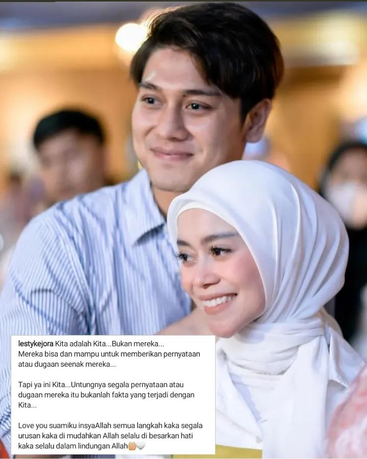 Sambangi Polres Jaksel, Lesti Kejora dan Rizky Billar Tampak Saling Rangkul