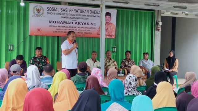 M Akyas Anggota DPRD Lamsel Ajak Masyarakat Jaga Ketentraman dan Ketertiban Umum