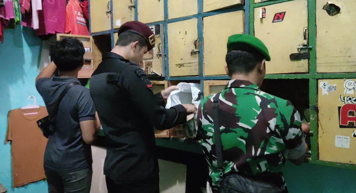 Gandeng Polri, TNI dan BNNK, Rutan Kota Agung Gelar Apel Bebas Halinar, Razia Kamar WBP serta Tes Urine